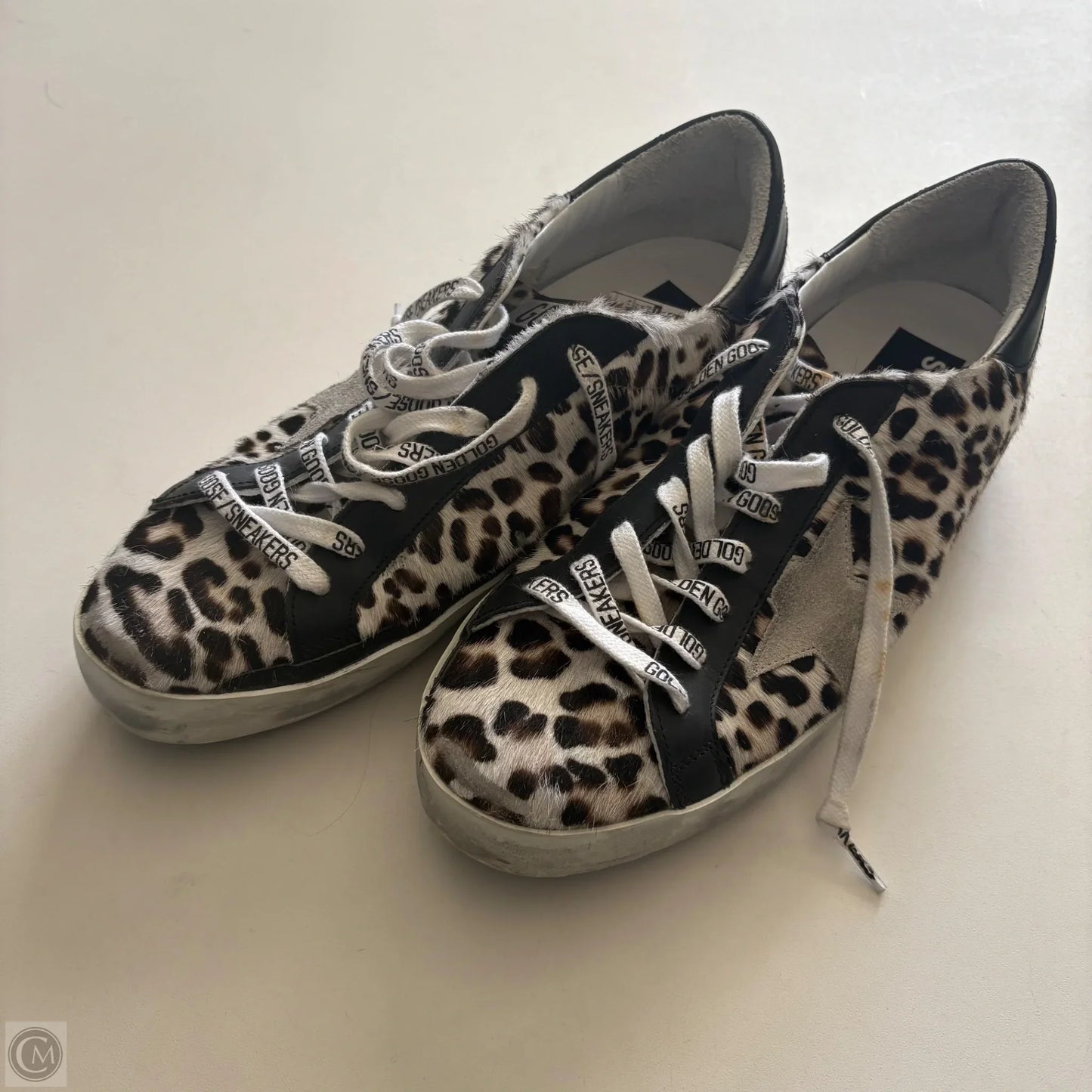 Shoes Luxury Designer By Golden Goose In Animal Print, Size: size 41