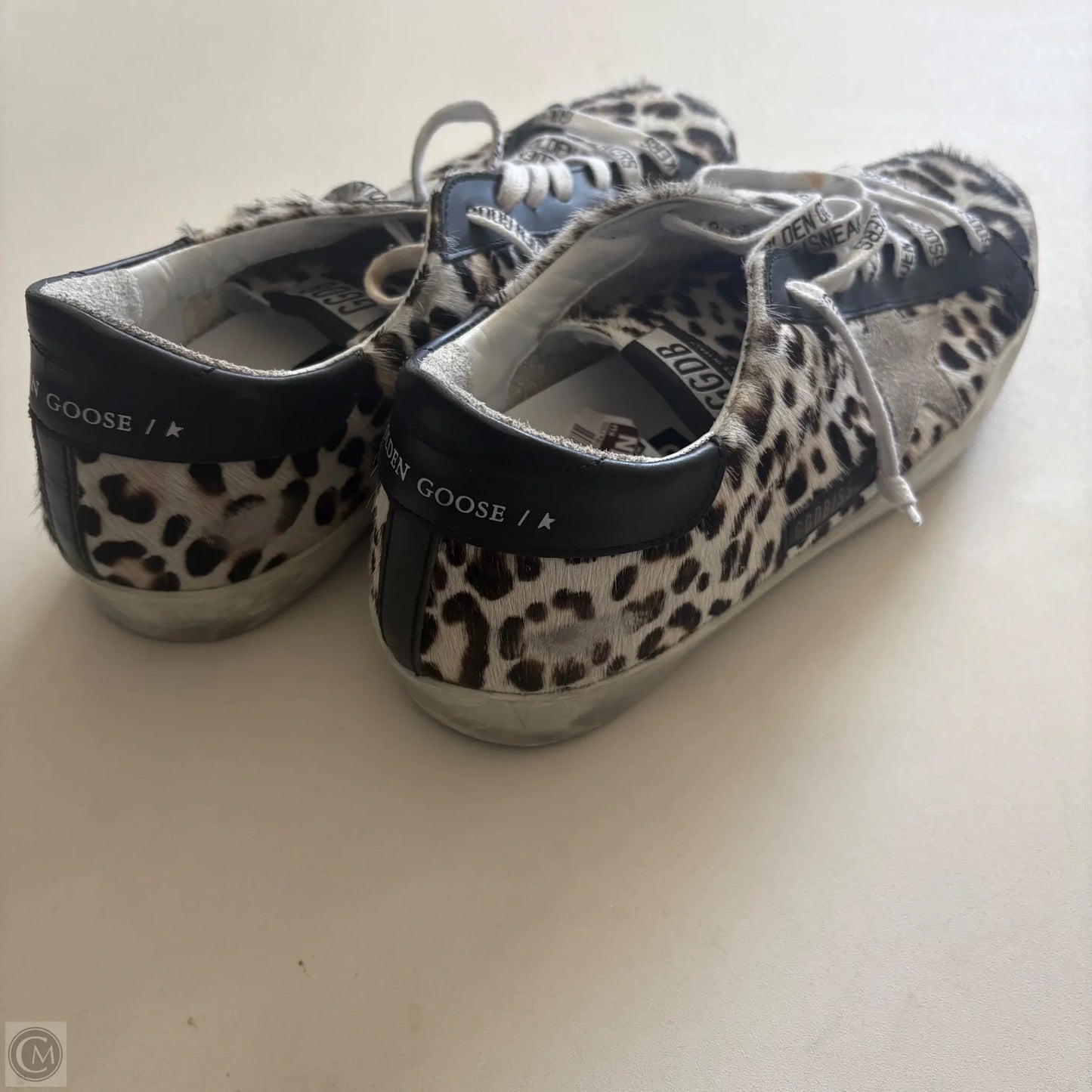 Shoes Luxury Designer By Golden Goose In Animal Print, Size: size 41