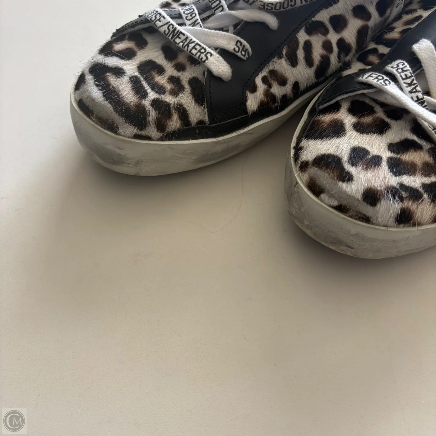 Shoes Luxury Designer By Golden Goose In Animal Print, Size: size 41