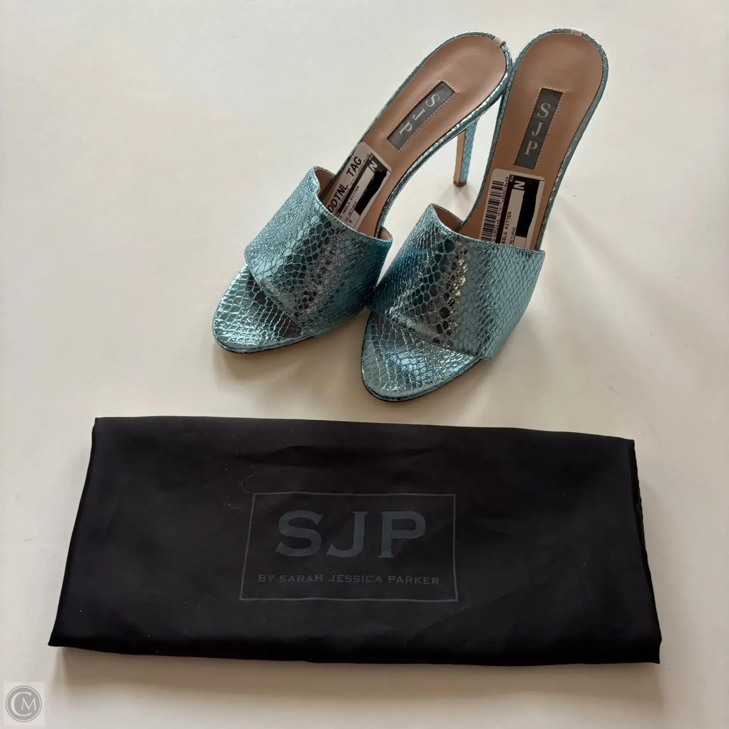 Shoes Heels Kitten By Cma In Blue, Size: 9.5