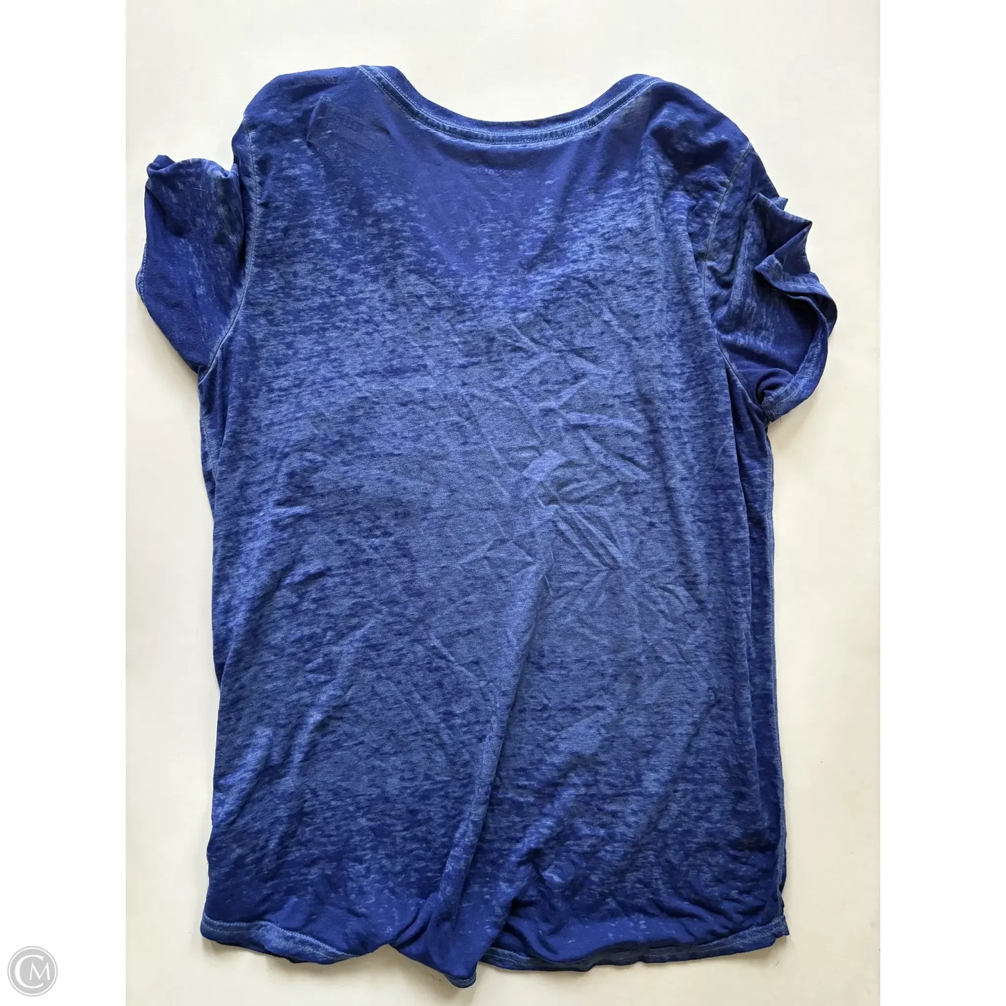 Top Short Sleeve By Republic In Blue, Size: L