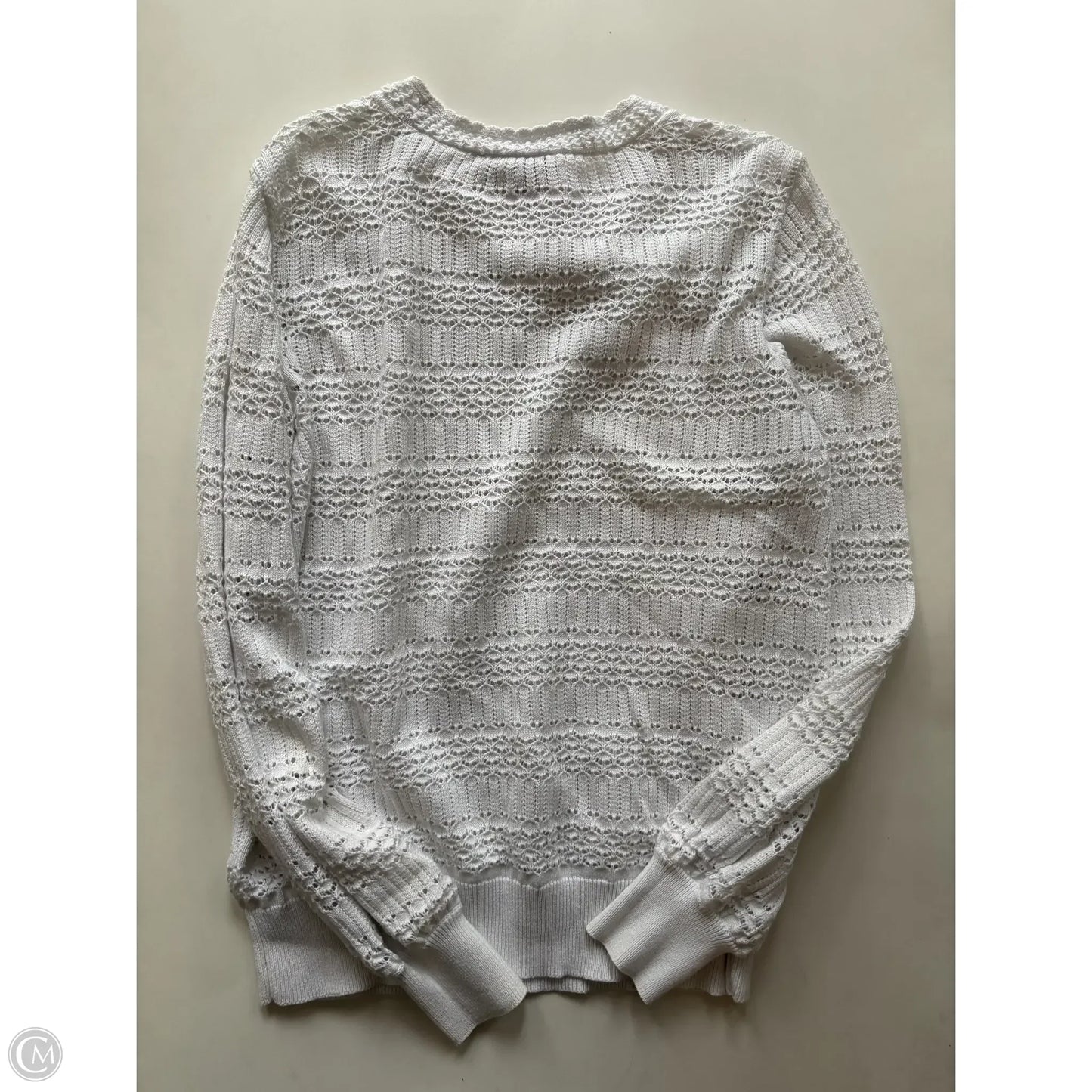 Sweater By Loft In White, Size: L