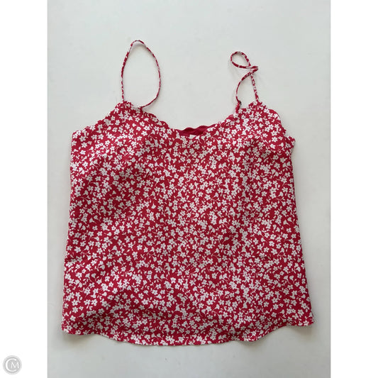 Blouse Sleeveless By J. Crew In Red, Size: L