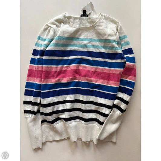 Sweater By Talbots In Striped Pattern, Size: L