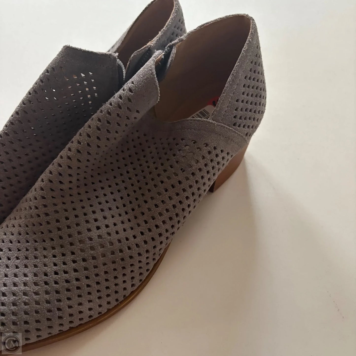 Boots Ankle Heels By Lucky Brand In Grey, Size: 9.5