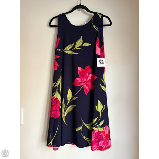 Dress Party Midi By Anne Klein In Floral Print, Size: M