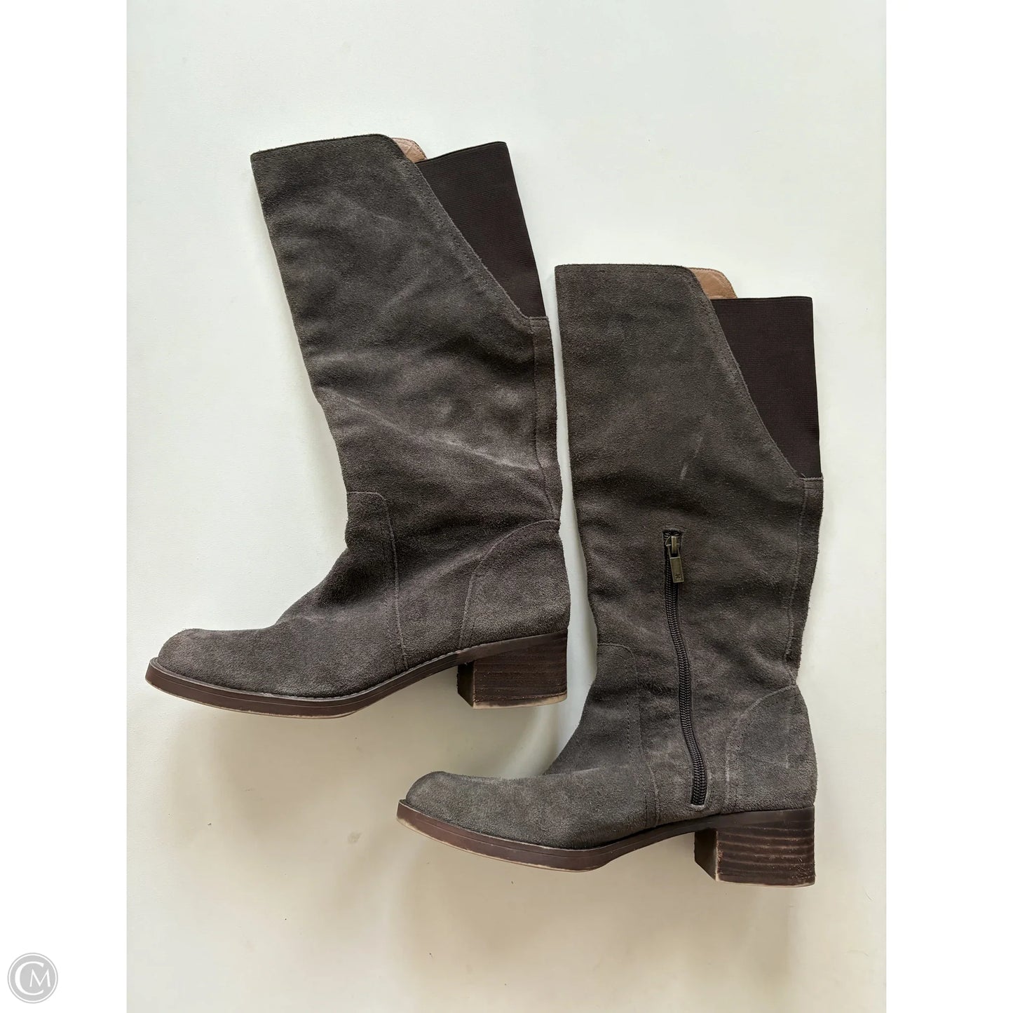 Boots Ankle Heels By Lucky Brand In Brown, Size: 8