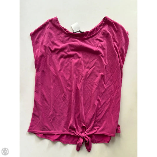 Top Short Sleeve By Green Envelope In Pink, Size: M
