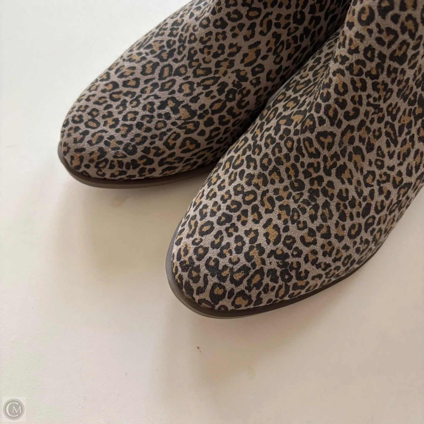 Boots Ankle Heels By Crown And Ivy In Animal Print, Size: 7.5