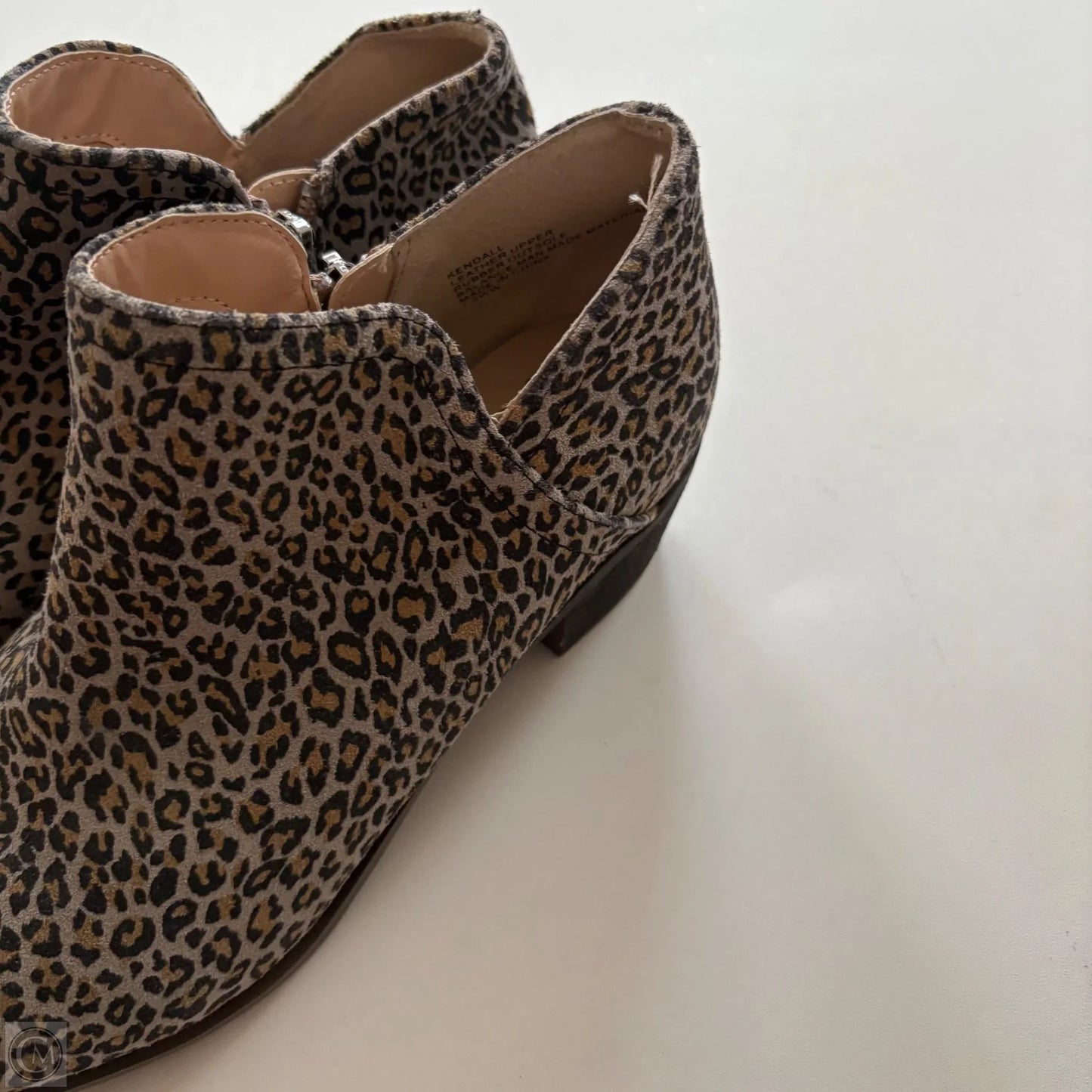 Boots Ankle Heels By Crown And Ivy In Animal Print, Size: 7.5