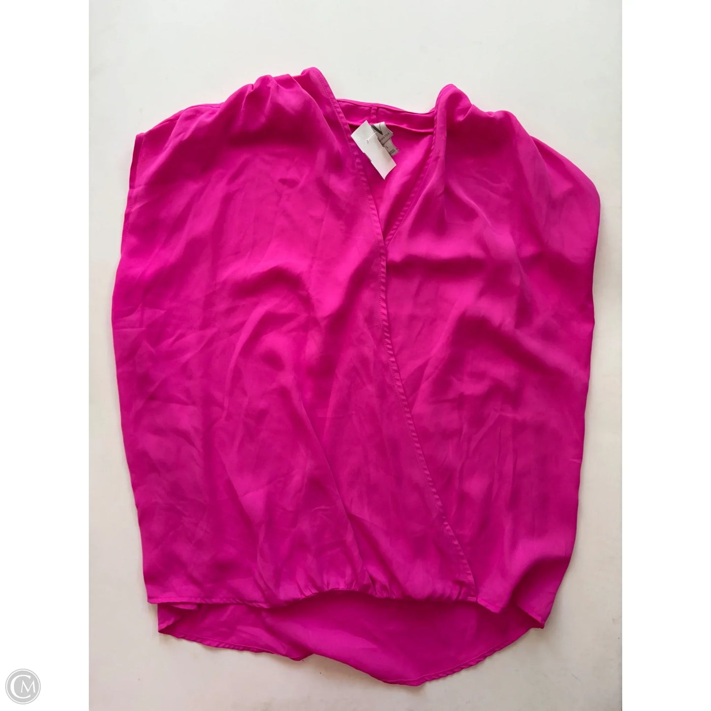 Blouse Short Sleeve By Worthington In Pink, Size: L