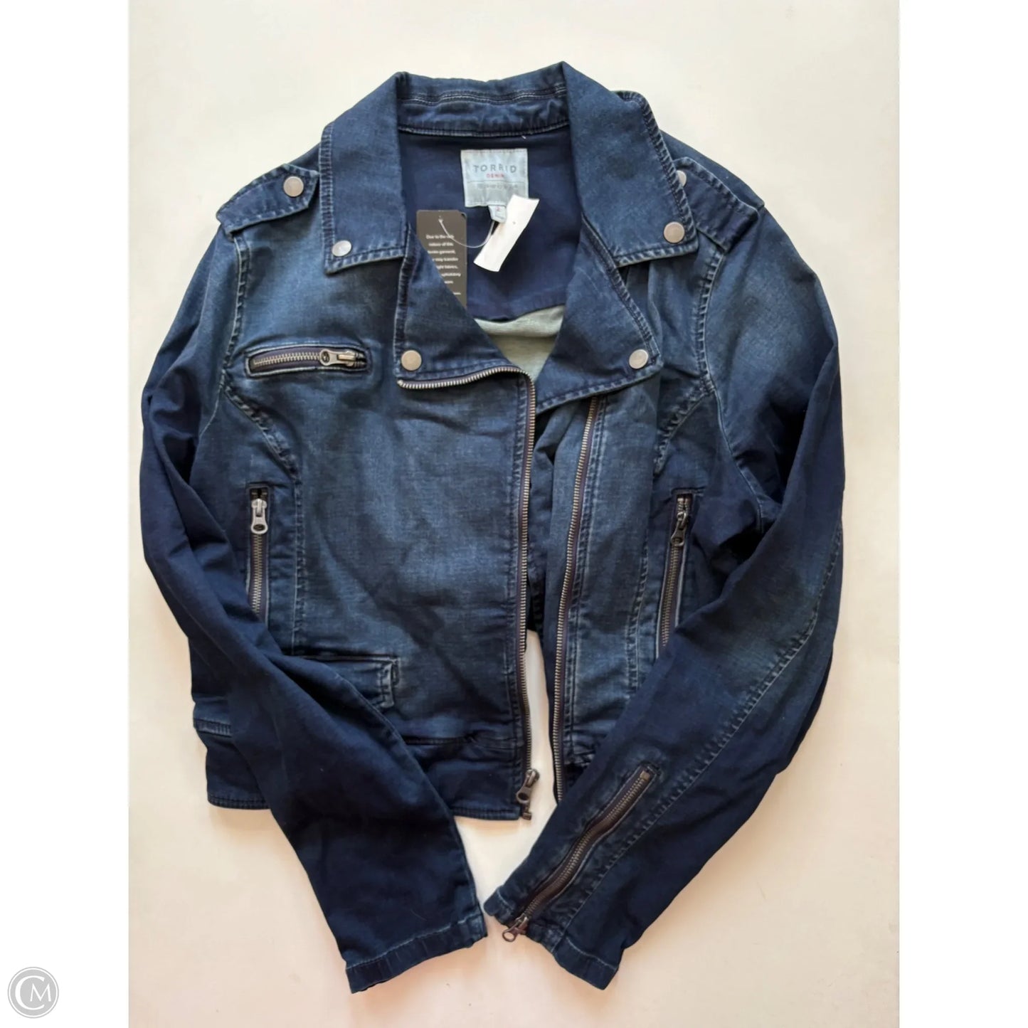 Jacket Denim By Torrid In Blue, Size: 2x