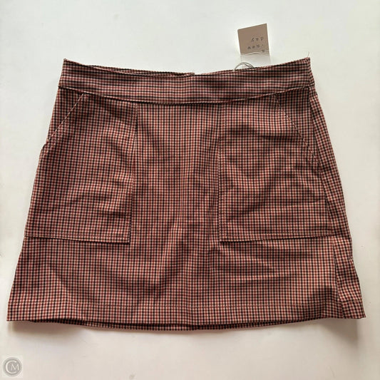 Skirt Mini & Short By A New Day In Plaid Pattern, Size: S