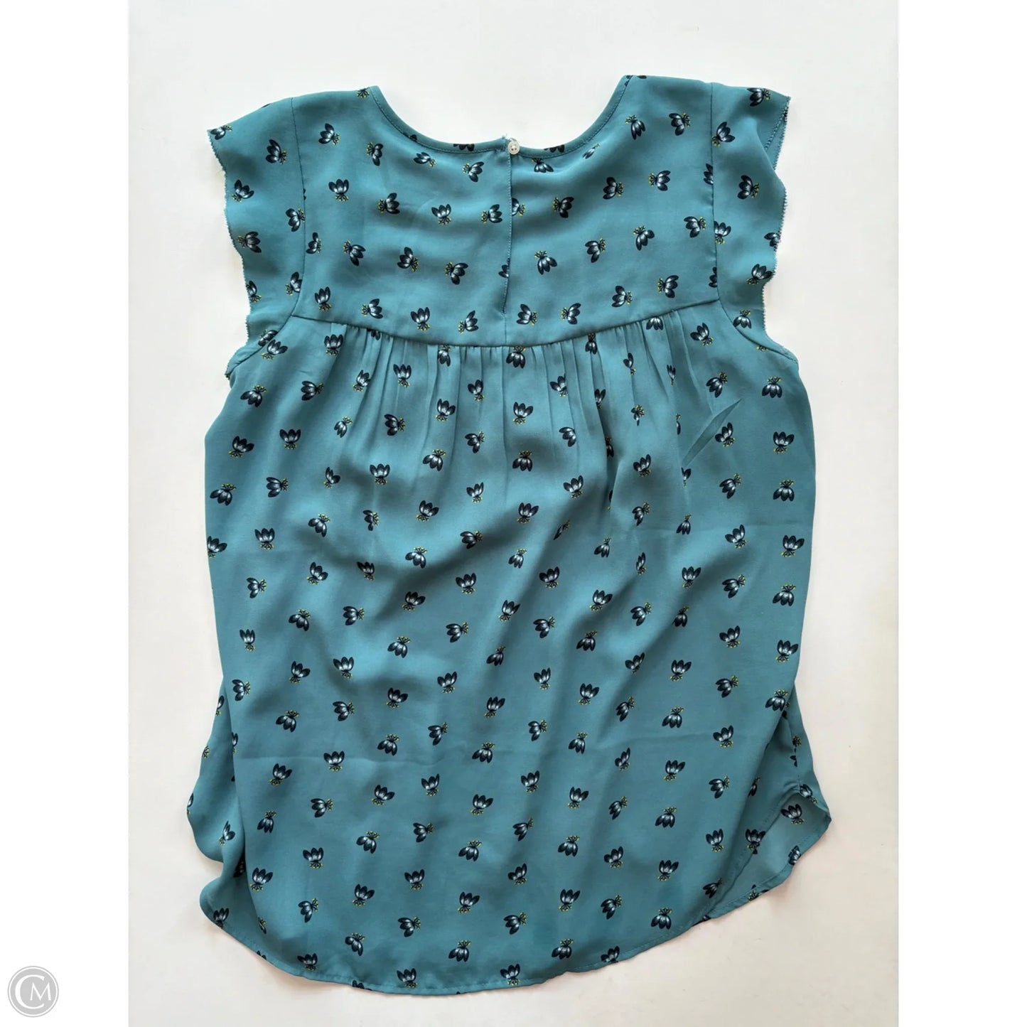 Blouse Short Sleeve By Loft In Floral Print, Size: S