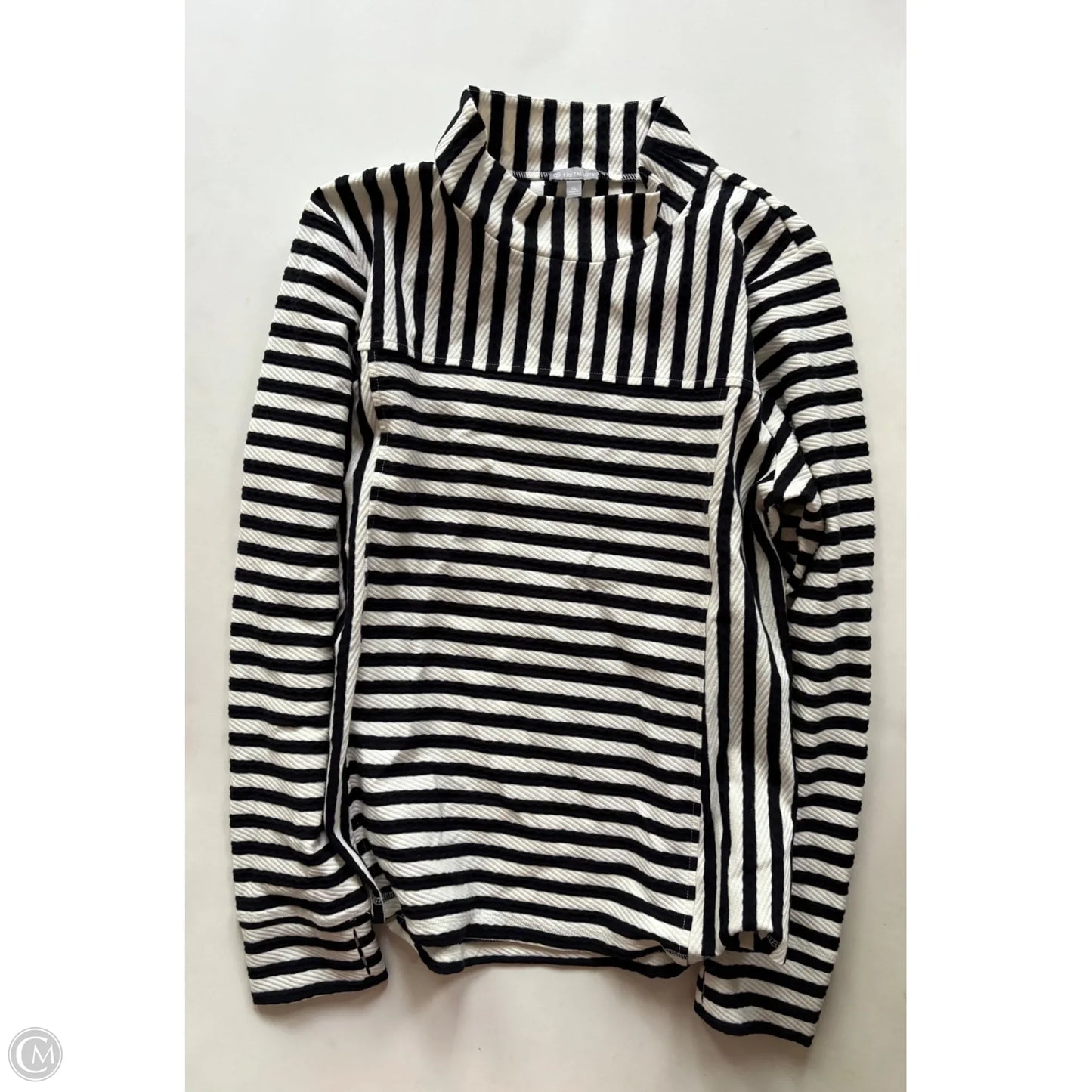 Top Long Sleeve By Talbots In Striped Pattern, Size: Xl