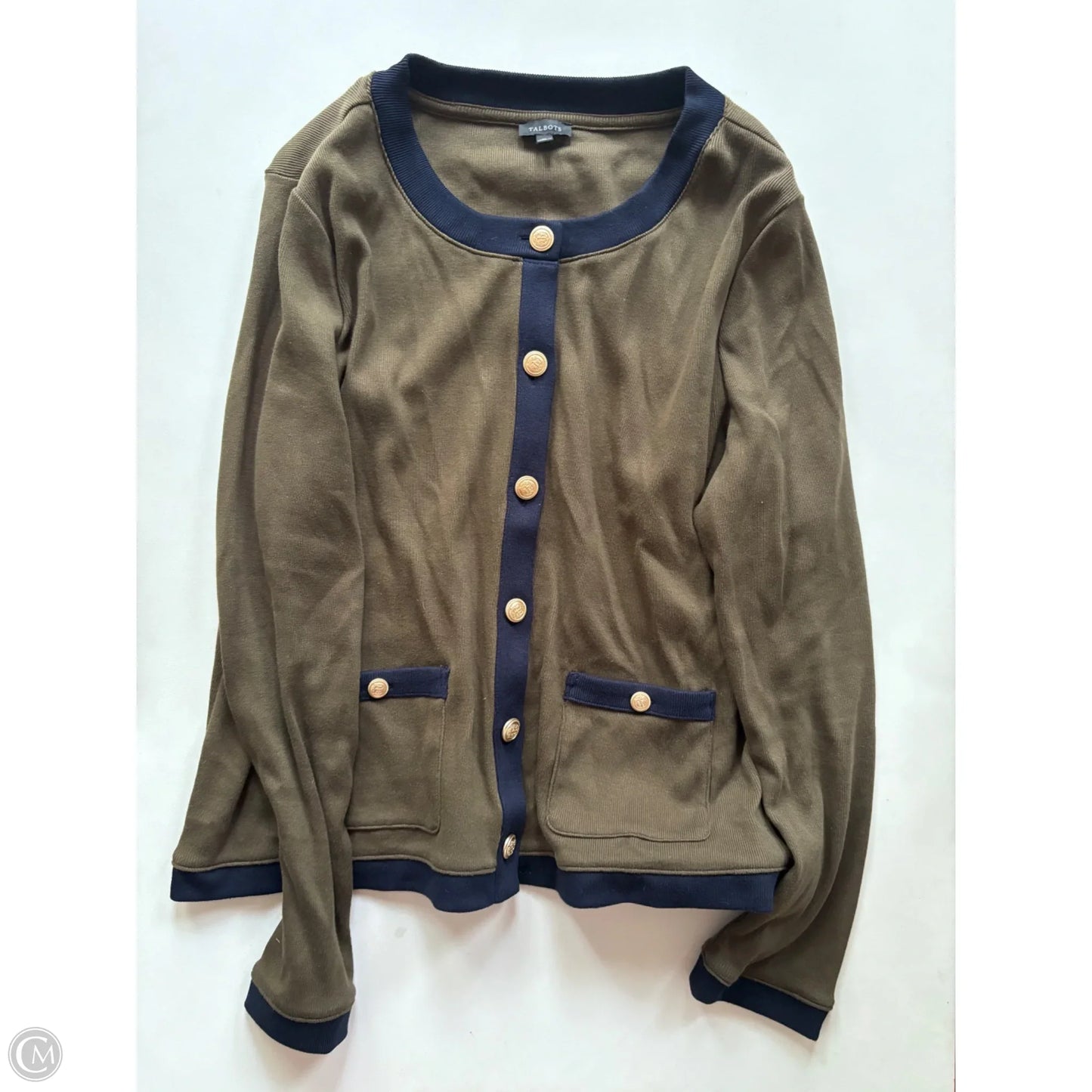 Sweater By Talbots In Green, Size: Xl