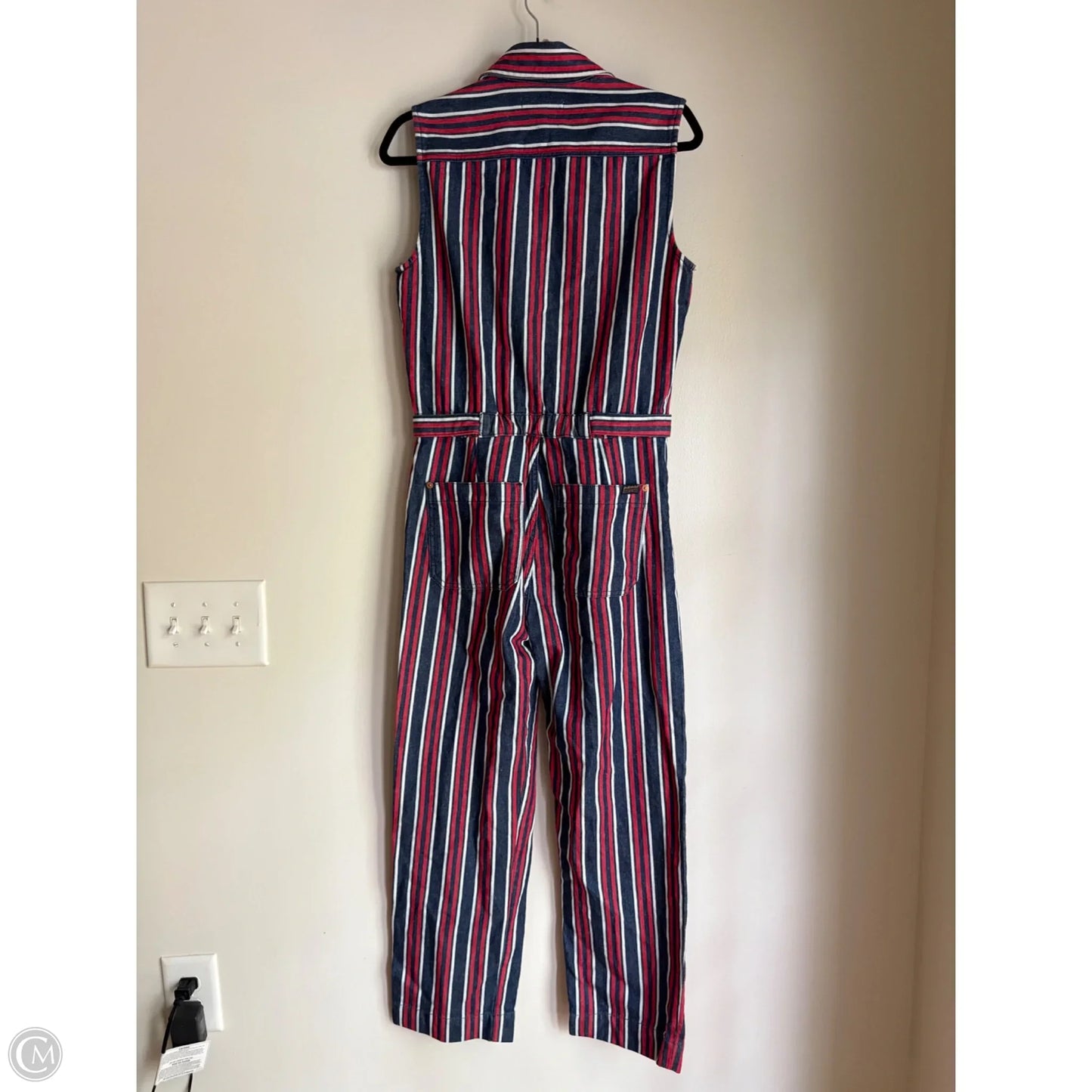 Jumpsuit By 7 For All Mankind In Striped Pattern, Size: Xs