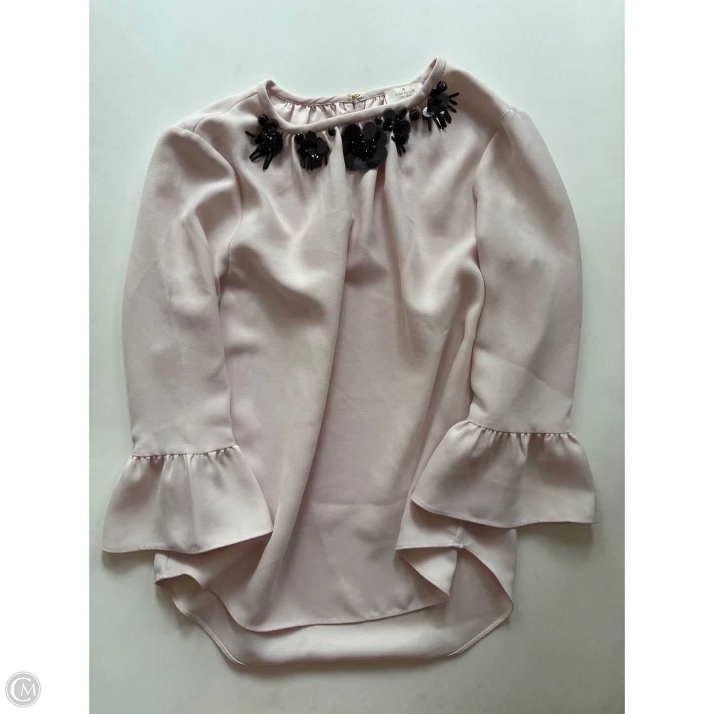 Blouse Designer By Kate Spade In Cream, Size: S