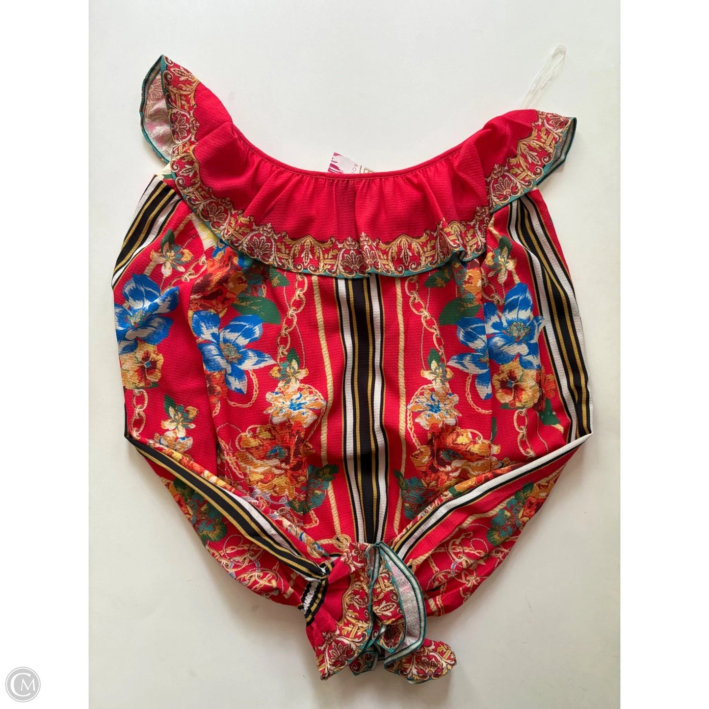 Blouse Long Sleeve By Flying Tomato In Red, Size: M