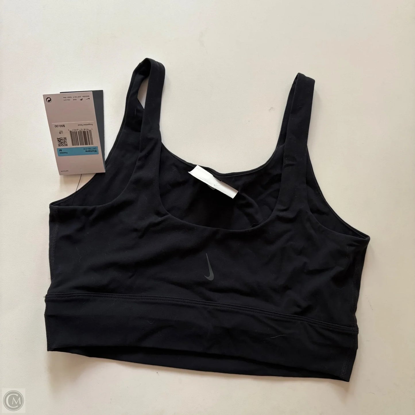 Athletic Bra By Nike In Black, Size: M