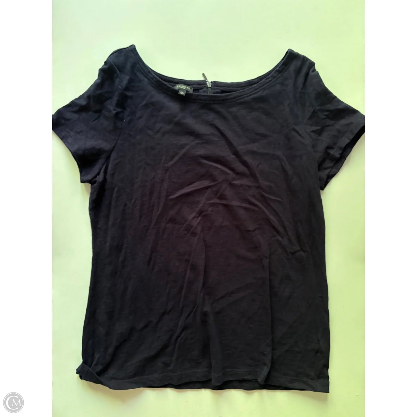 Top Short Sleeve By Talbots In Blue, Size: Lp