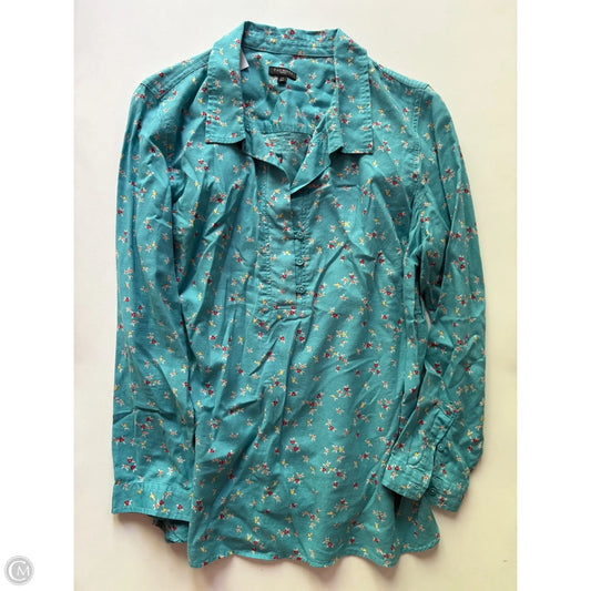 Top Long Sleeve By Talbots In Blue, Size: Lp