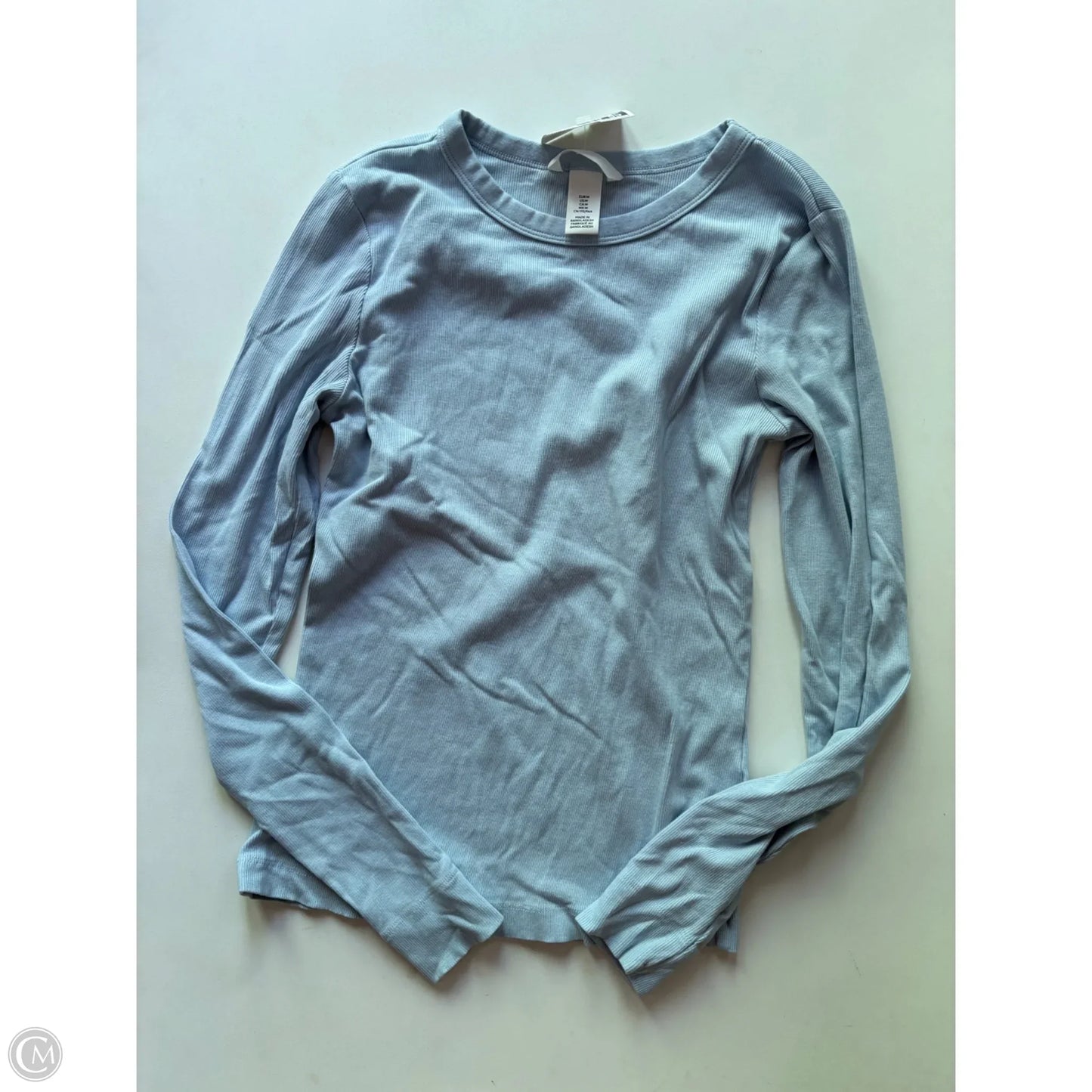 Top Long Sleeve By H&m In Blue, Size: M