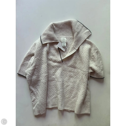 Sweater Short Sleeve By Joie In Cream, Size: M