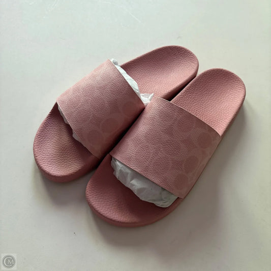 Sandals Designer By Coach In Pink, Size: 10