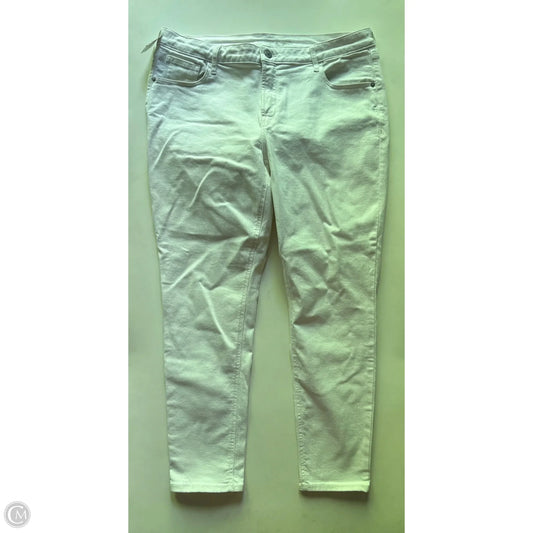Jeans Straight By Old Navy In White, Size: 16