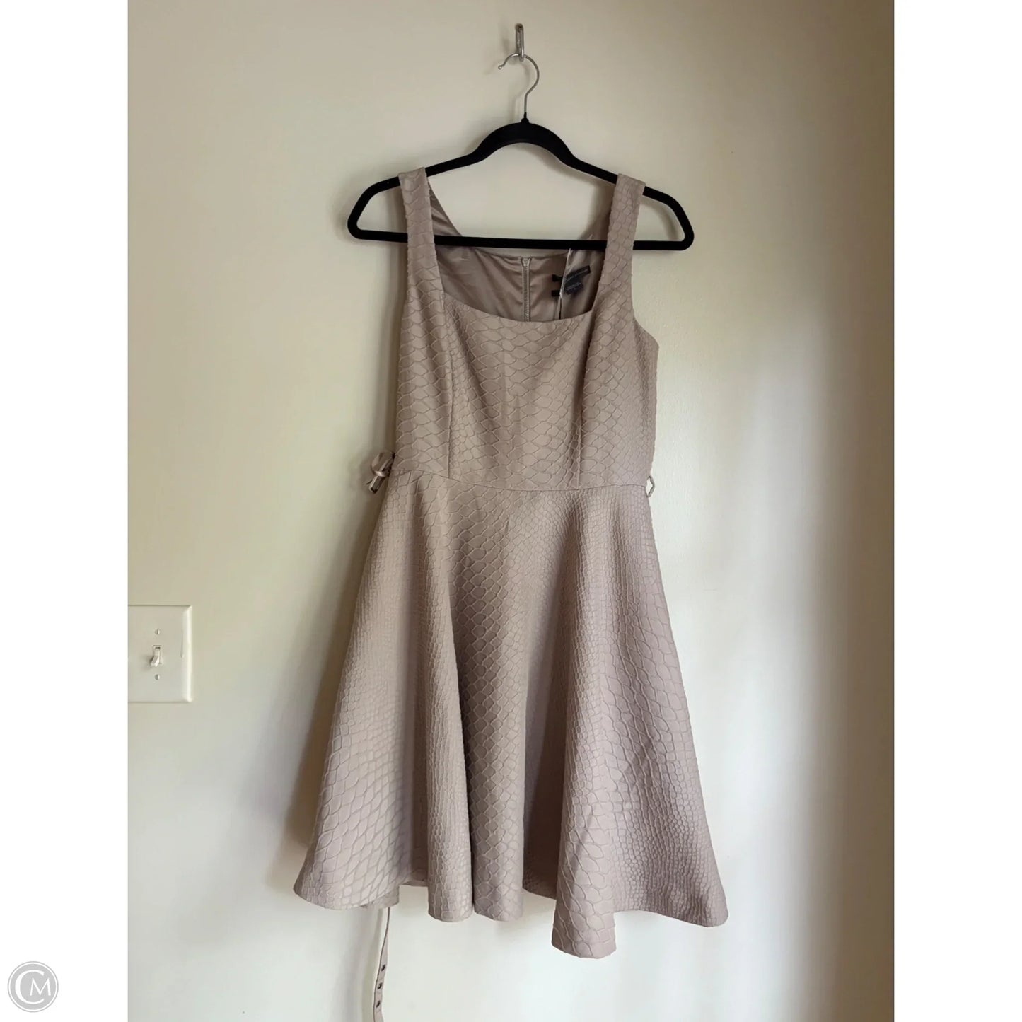 Dress Designer By Armani In Taupe, Size: S