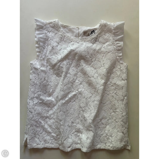 Top Sleeveless By Loft In White, Size: S
