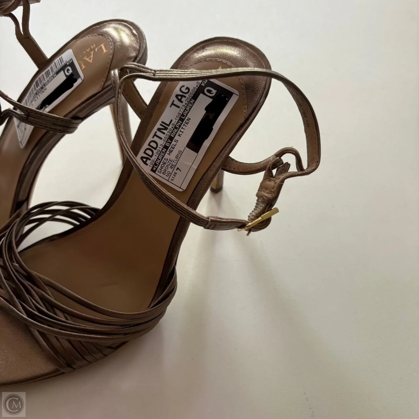 Shoes Heels Kitten By Lauren By Ralph Lauren In Bronze, Size: 7