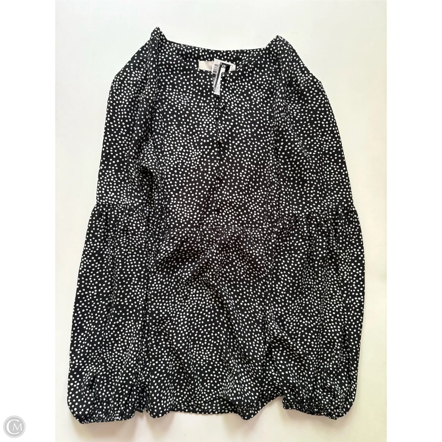 Blouse Long Sleeve By Loft In Polkadot Pattern, Size: Xs