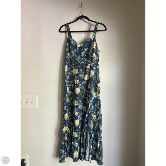 Dress Casual Maxi By Old Navy In Floral Print, Size: M