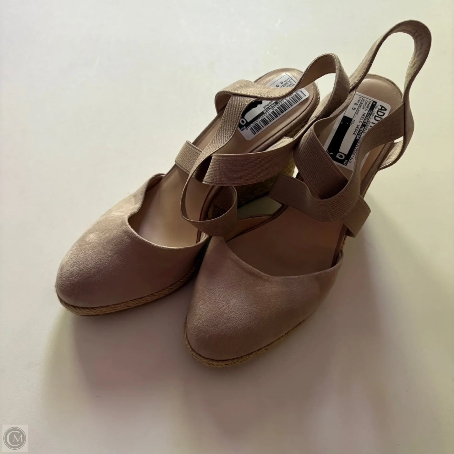 Shoes Heels Wedge By Graceland In Cream, Size: 8.5