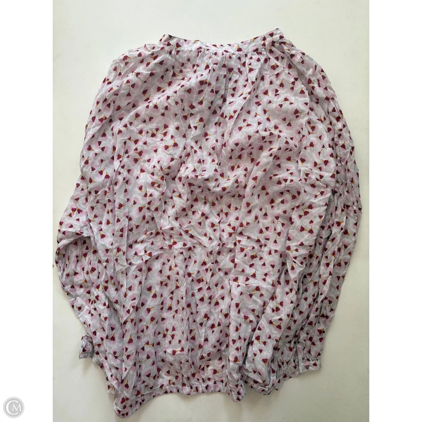 Top Long Sleeve By H&m In Floral Print, Size: L