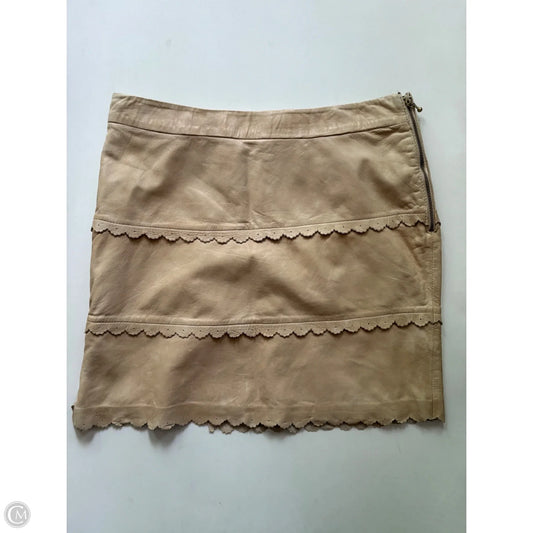 Skirt Mini & Short By Leifsdottir In Tan, Size: 8