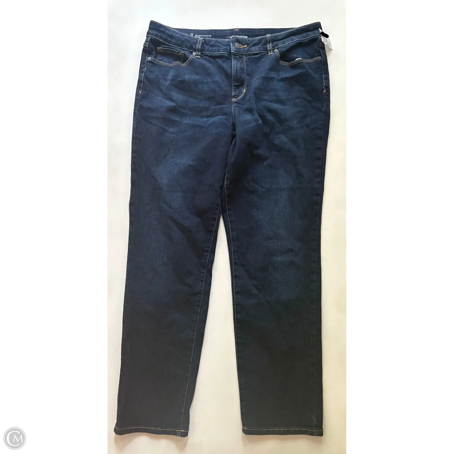 Jeans Straight By Liz Claiborne In Blue, Size: 12