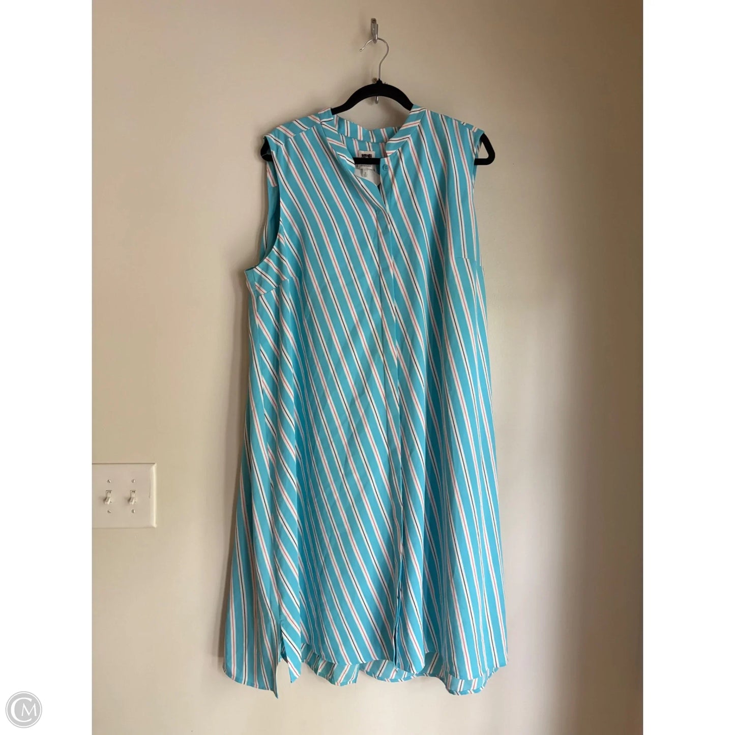 Dress Work By Anne Klein In Blue, Size: 2x