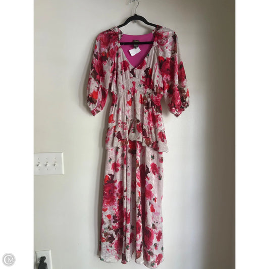 Dress Party Long By Taylor In Floral Print, Size: S