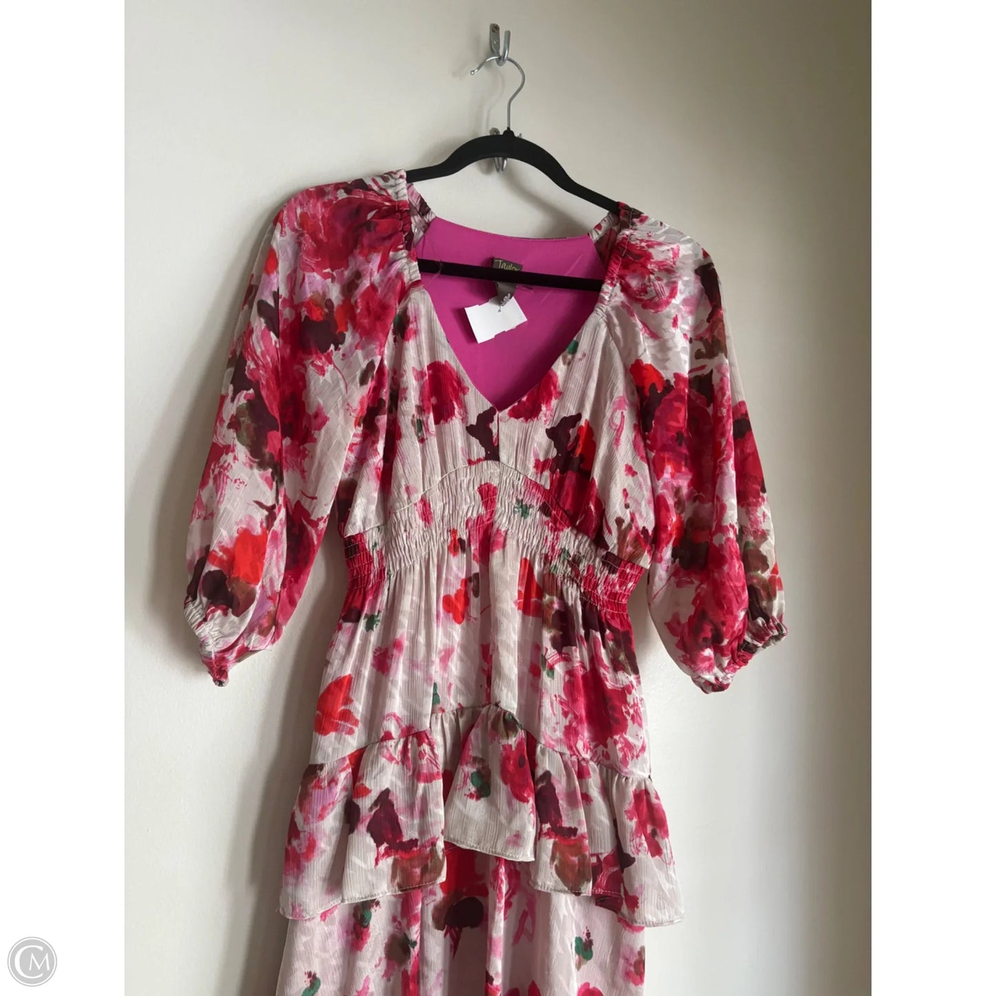 Dress Party Long By Taylor In Floral Print, Size: S