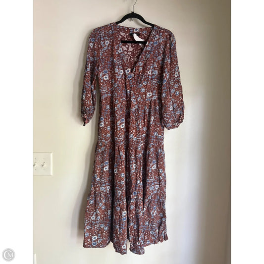 Dress Casual Maxi By Madewell In Floral Print, Size: Xs