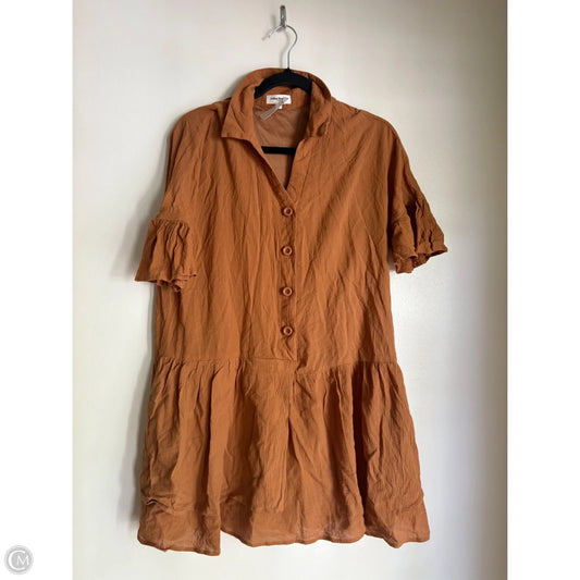 Dress Casual Short By Lindsay Brooke In Brown, Size: S