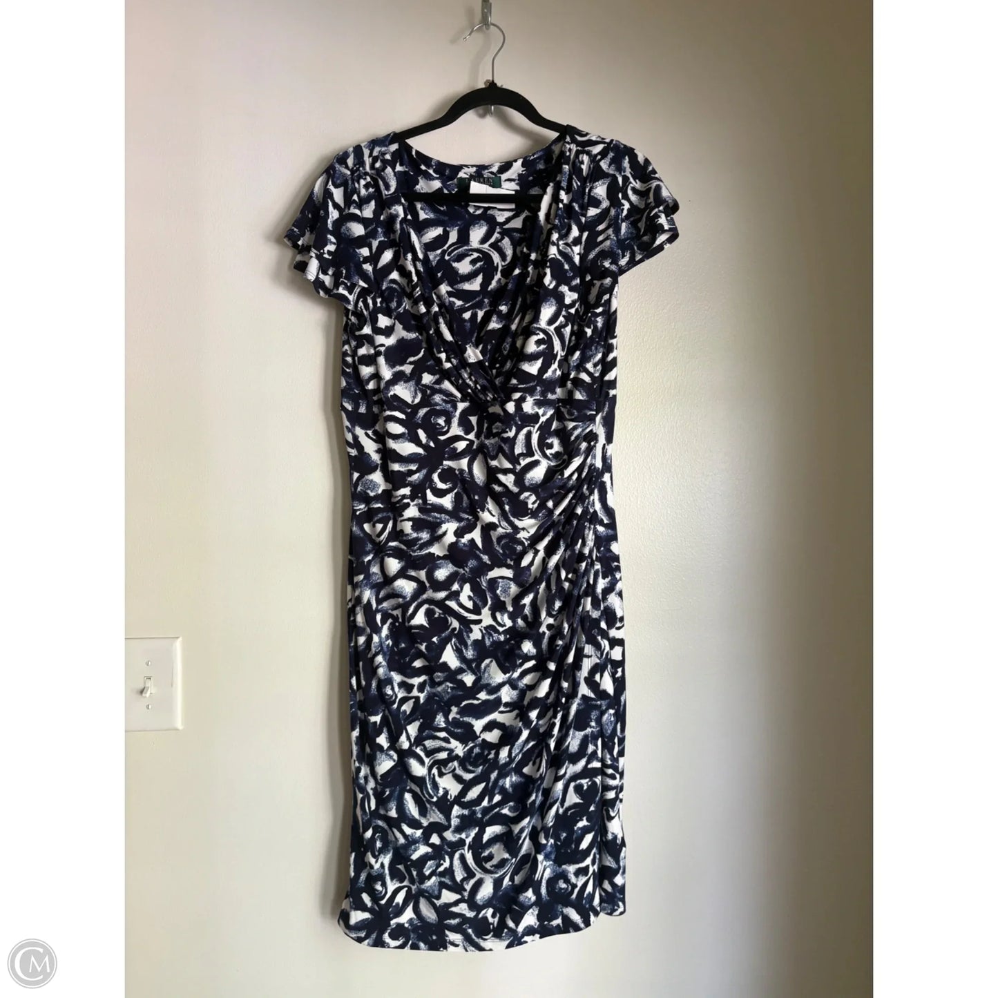 Dress Work By Ralph Lauren In Blue, Size: L