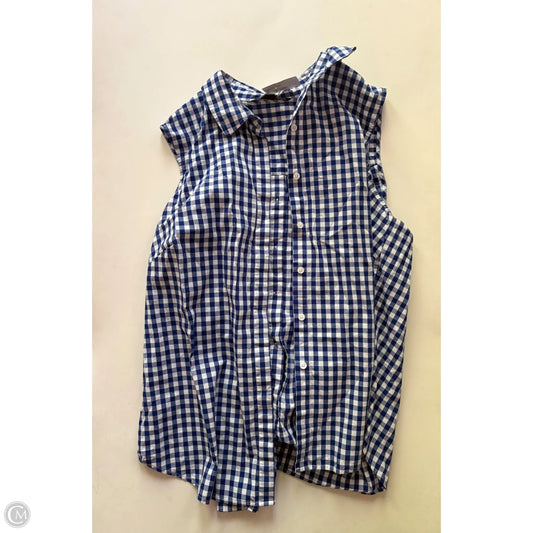Top Sleeveless By Zac And Rachel In Checkered Pattern, Size: 2x
