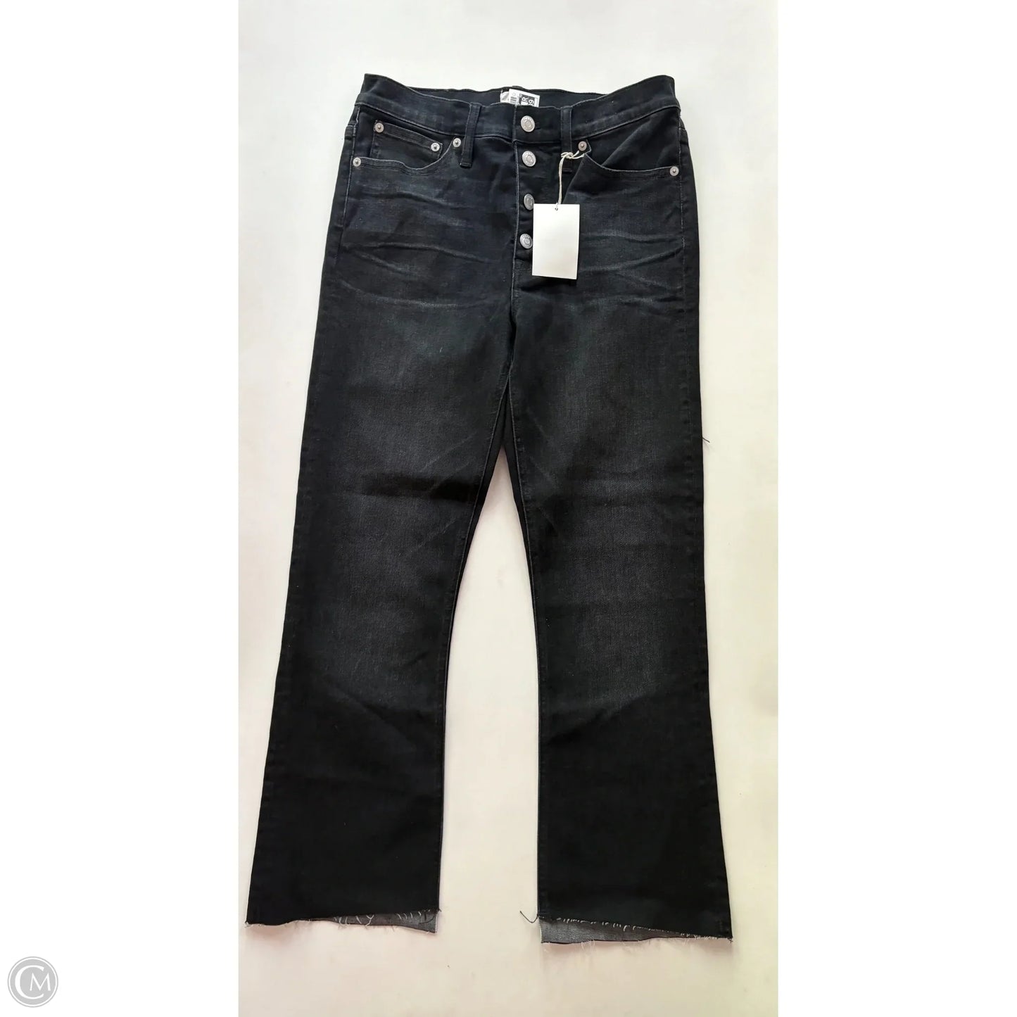 Jeans Straight By J. Crew In Black, Size: 6