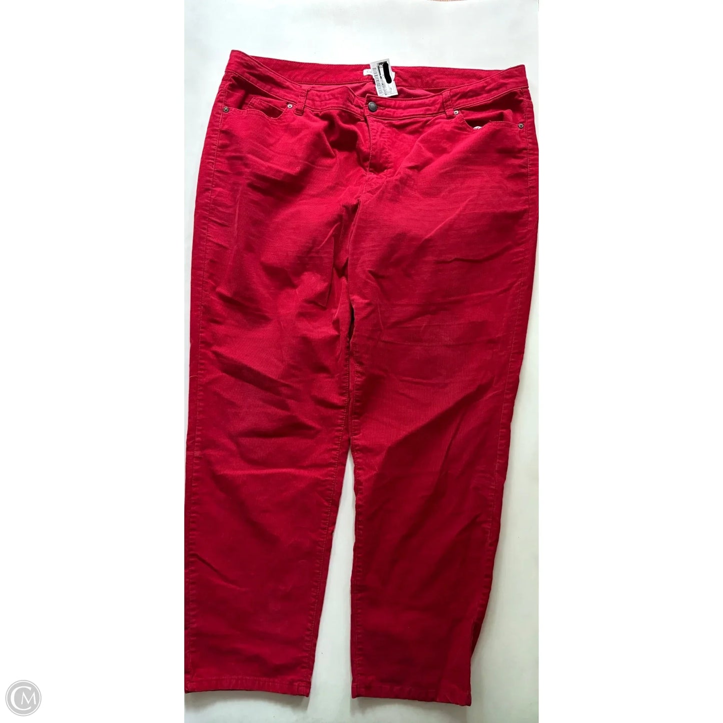 Pants Corduroy By Coldwater Creek In Red, Size: 20