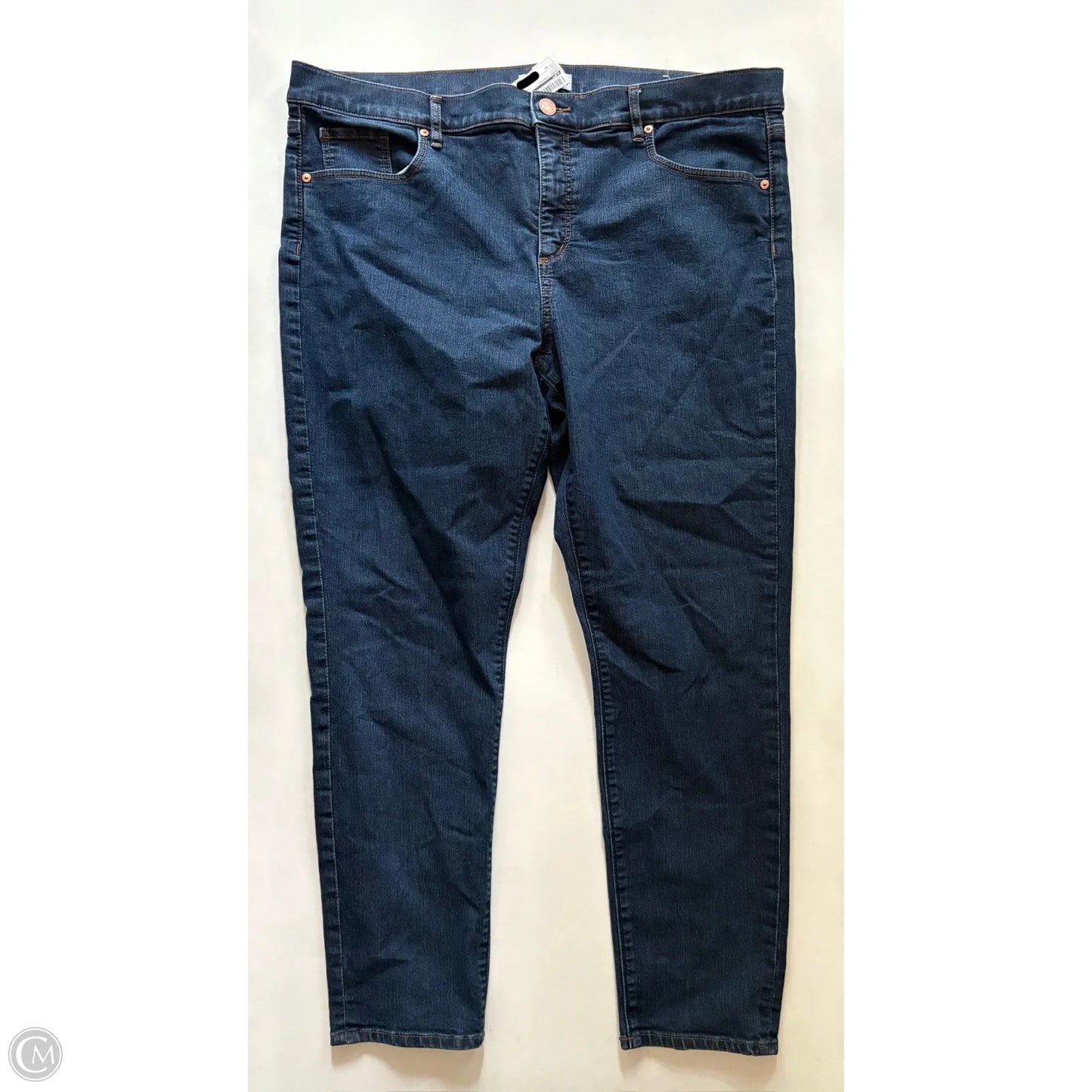 Jeans Straight By Loft In Blue, Size: 18