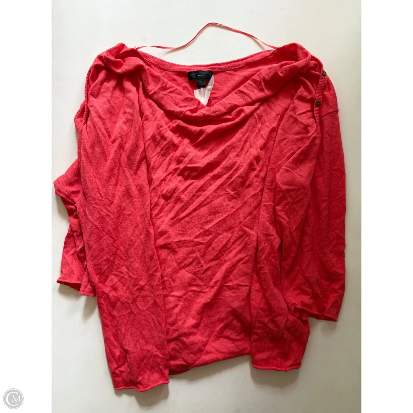 Sweater By Worthington In Orange, Size: 3x